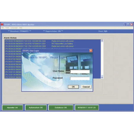 Software de Recepcion de Eventos de Alarma por IP