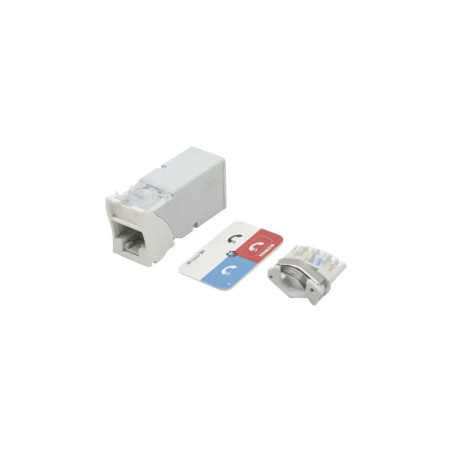 Jack Z-MAX Cat6A, UTP, Montaje híbrido en Pla