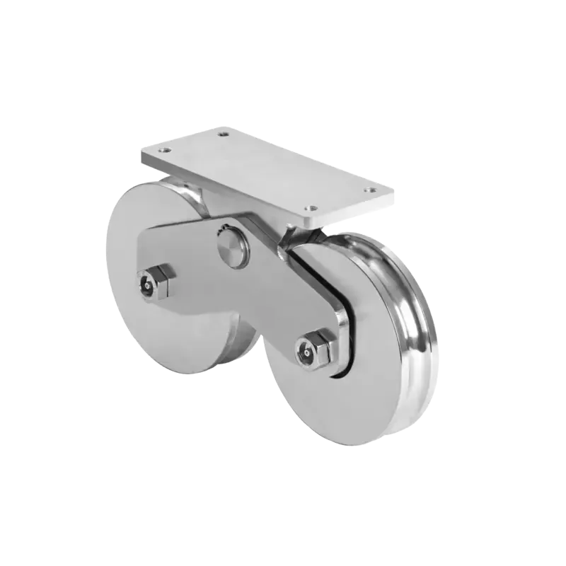 Rueda Doble de 12 cmCapacidad Para Puertas de hast Rueda Doble de 12 cmCapacidad Para Puertas de hast