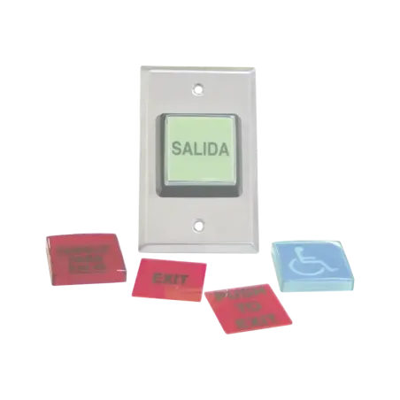 Botón de SalidaMÚLTIPLES Placas/ Luz LED /2 Años G