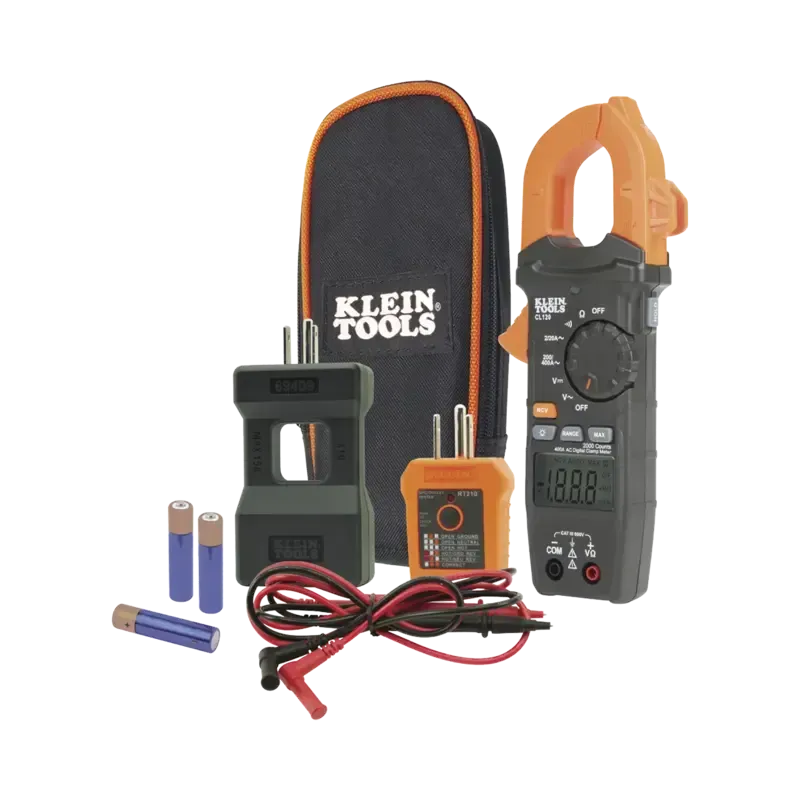 Kit de Amperímetro de Gancho 400A CA con Probador Kit de Amperímetro de Gancho 400A CA con Probador