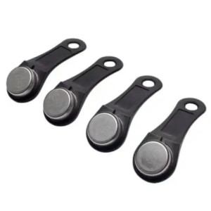 Ficha de contacto color negro para guardia u
