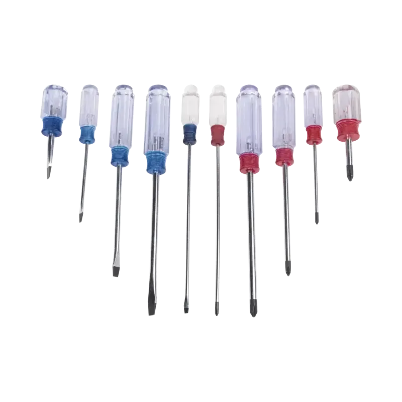 Juego de 10 Desarmadores Mango Plástico Uso Ligero Juego de 10 Desarmadores Mango Plástico Uso Ligero