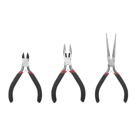 Juego de 3 Mini Pinzas de Corte de 5in. Incluye: P