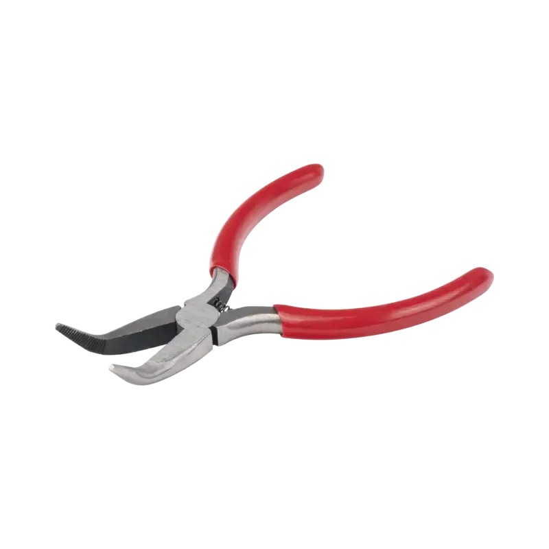 Pinza punta Curveada de 5in con Mango Forrado Plás