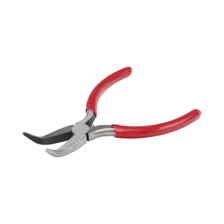 Pinza punta Curveada de 5in con Mango Forrado Plás