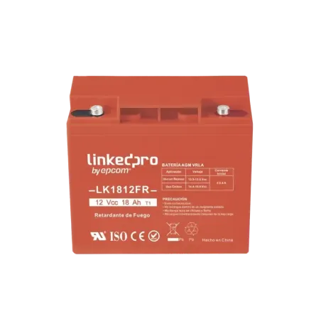 Batería 12 V18 AhULTecnología AGMVida útil promedi