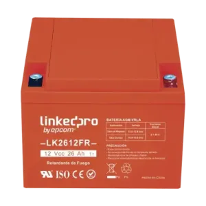 Batería 12 V26 AhULTecnología AGM-VRLAVida útil pr