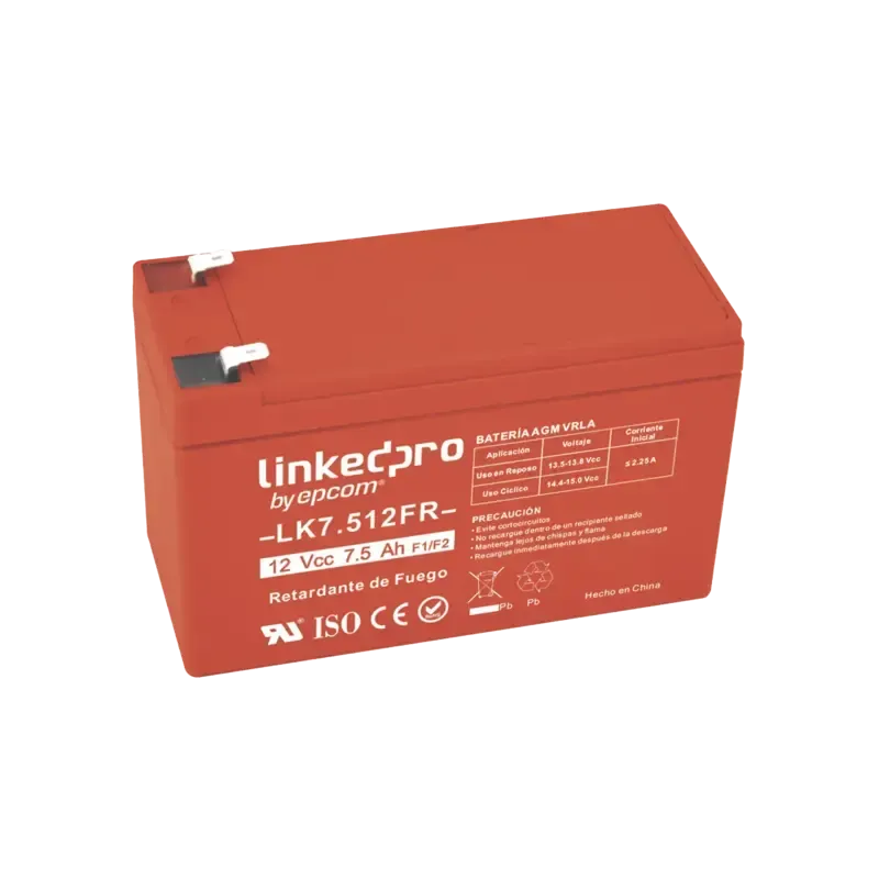 Batería 12 V7.5 AhULTecnología AGMVida útil promed Batería 12 V7.5 AhULTecnología AGMVida útil promed