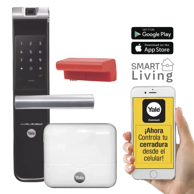 Kit Cerradura con manija YMF40A y HUB, Apertura po