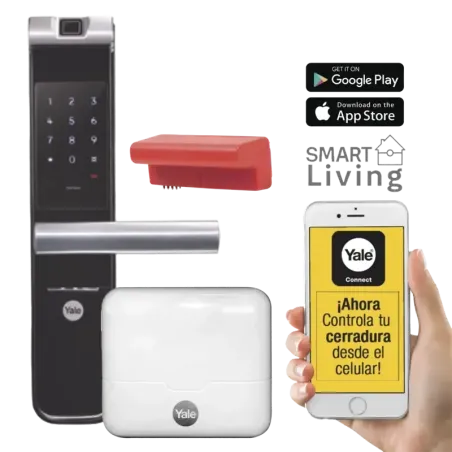 Kit Cerradura con manija YMF40A y HUB, Apertura po