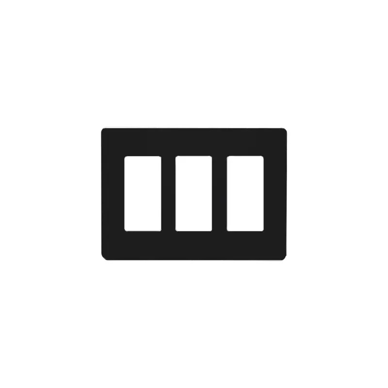 Placa de pared 3 espacio, para atenuador dimmer, s Placa de pared 3 espacio, para atenuador dimmer, s