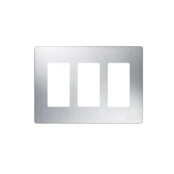 Placa de pared 3 espacio, para atenuador dimmer, s