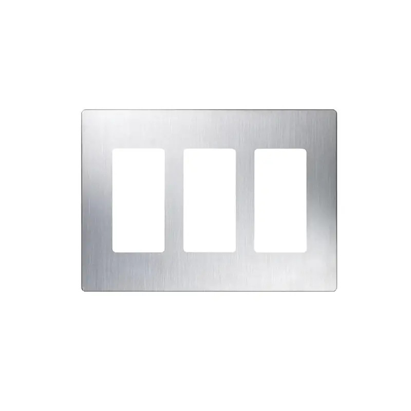 Placa de pared 3 espacio, para atenuador dimmer, s Placa de pared 3 espacio, para atenuador dimmer, s