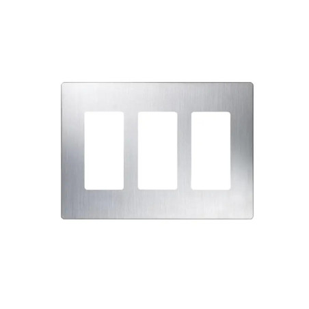 Placa de pared 3 espacio, para atenuador dimmer, s