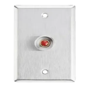 Botón de Pánico con Placa en Acero Inoxidable/ N.O