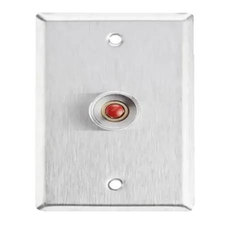 Botón de Pánico con Placa en Acero Inoxidable/ N.O