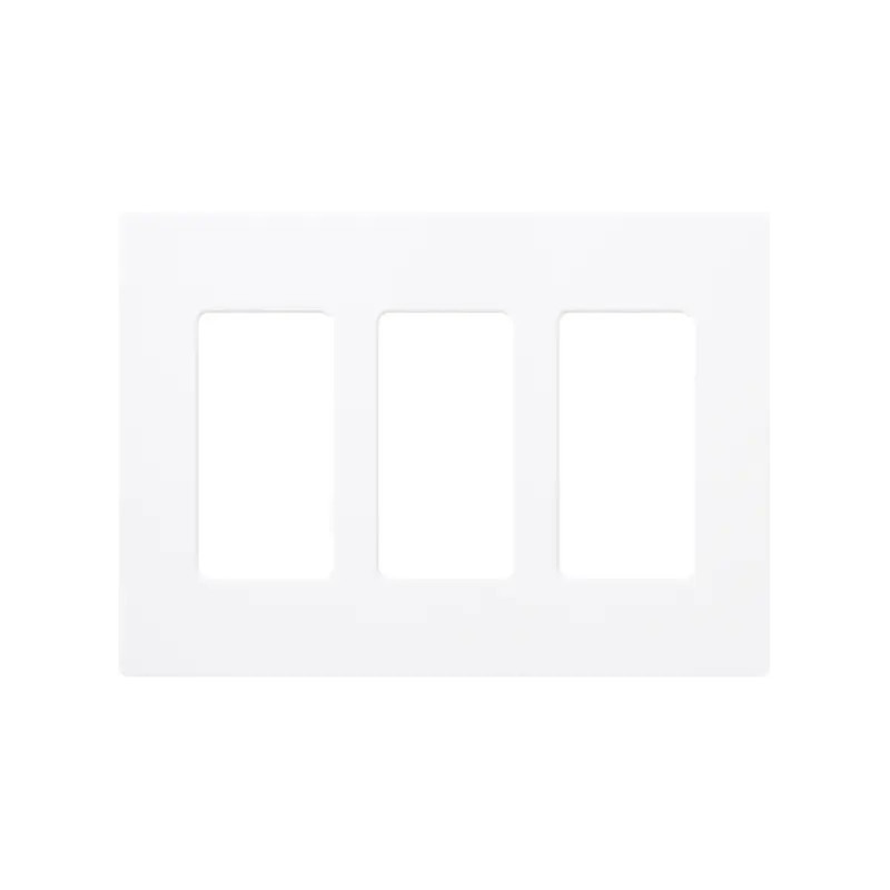 Placa de pared 3 espacios, color blanco, para aten Placa de pared 3 espacios, color blanco, para aten