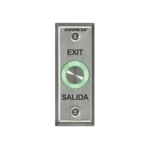 Botón de Salida con Aro Iluminado Color Verde y Ro