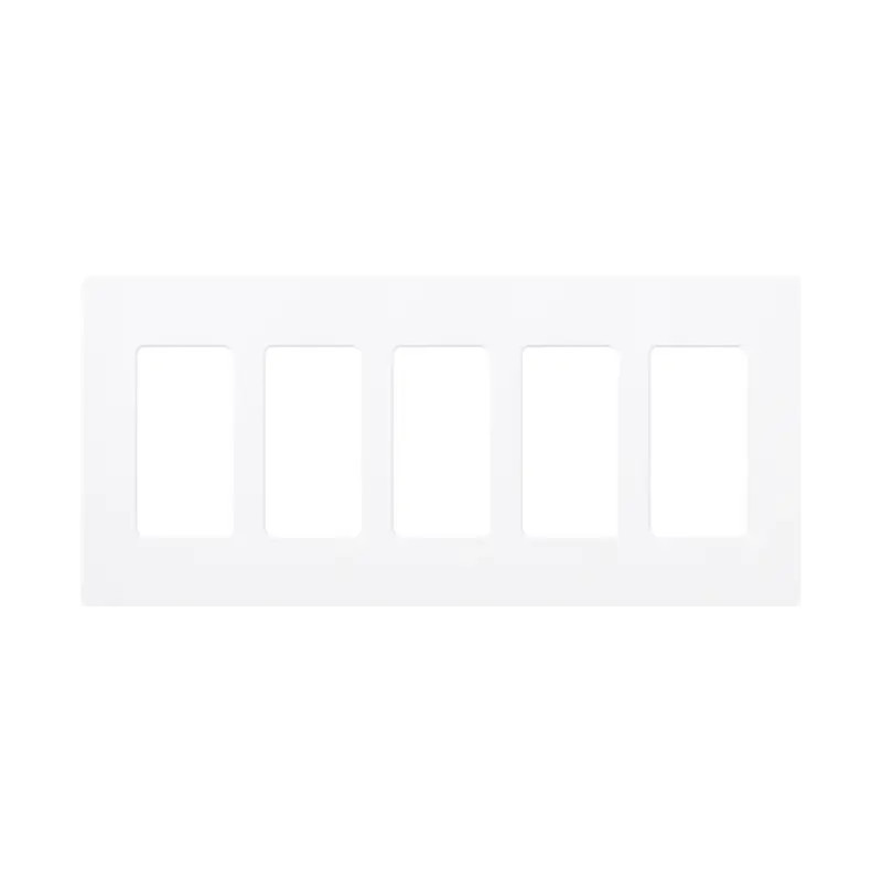 Placa de pared 5 espacios, para atenuador dimmer, Placa de pared 5 espacios, para atenuador dimmer,