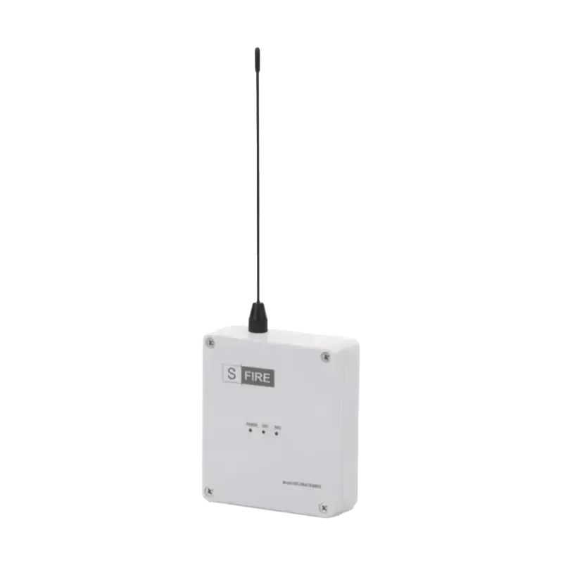 Transmisor inalámbricoAlimentado a 12VccEntrada de Transmisor inalámbricoAlimentado a 12VccEntrada de