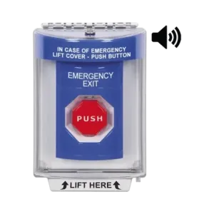 Botón De Salida De Emergencia Con Bocina De Advert
