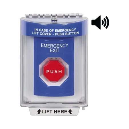 Botón De Salida De Emergencia Con Bocina De Advert