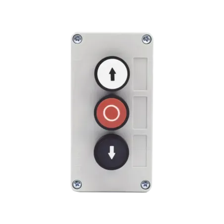 Botonera Triple Para Barreras Vehiculares, Operado