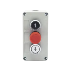 Botonera Triple con Boton de Stop Tipo EnclavadoPa