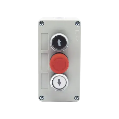 Botonera Triple con Boton de Stop Tipo EnclavadoPa