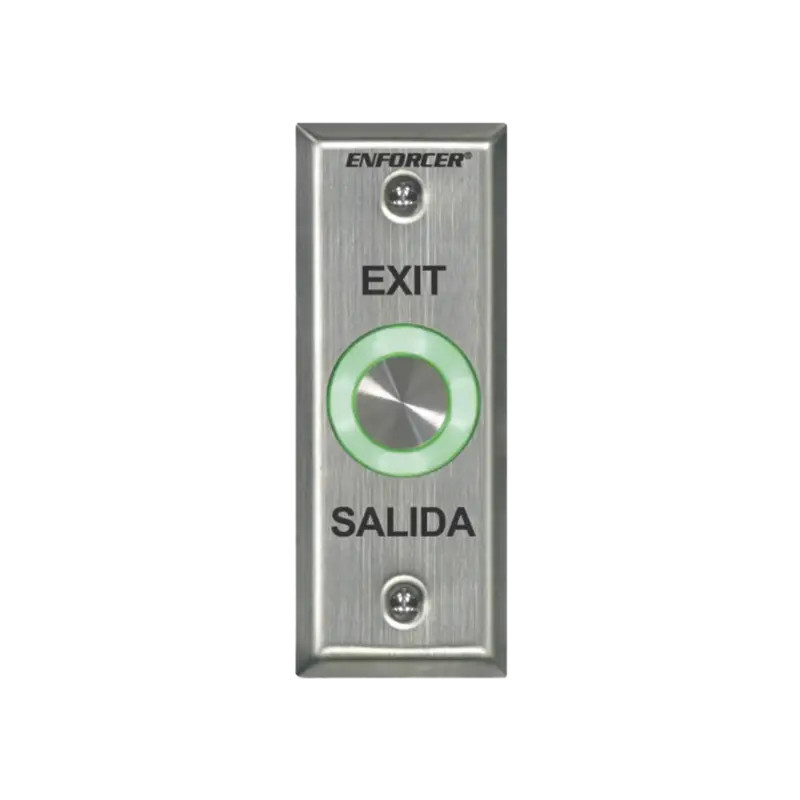 Boton de Salida con Aro Iluminado Color Verde
