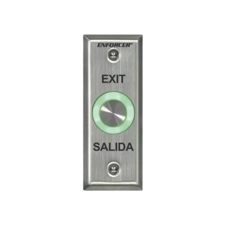 Boton de Salida con Aro Iluminado Color Verde