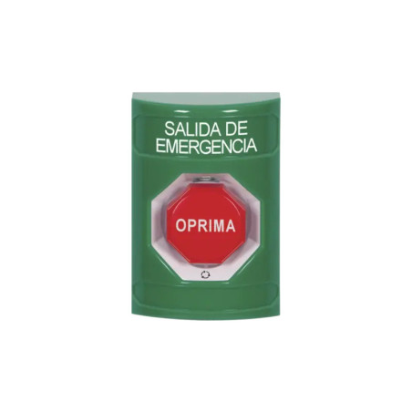 Boton de Salida de Emergencia  Texto en Espa