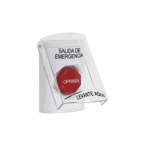 Boton de Emergencia Texto en Español Tapa P