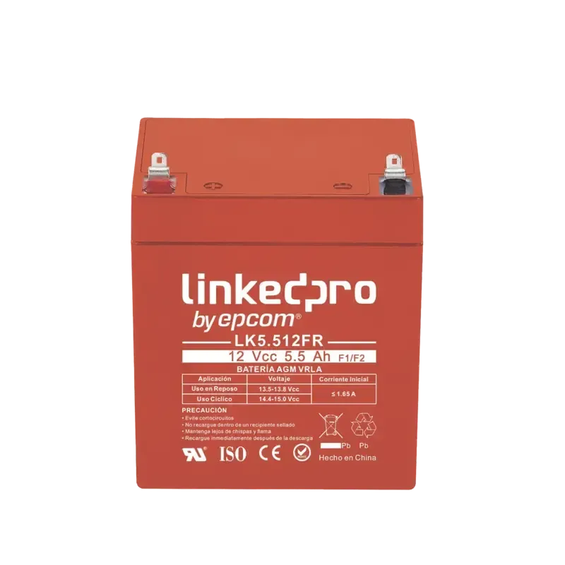 Batería 12 V5.5 AhULTecnología AGMVida útil promed Batería 12 V5.5 AhULTecnología AGMVida útil promed