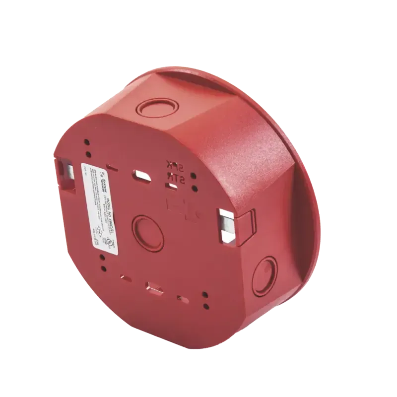 Caja de Montaje en Techo, para Sirena, Color Rojo, Caja de Montaje en Techo, para Sirena, Color Rojo,