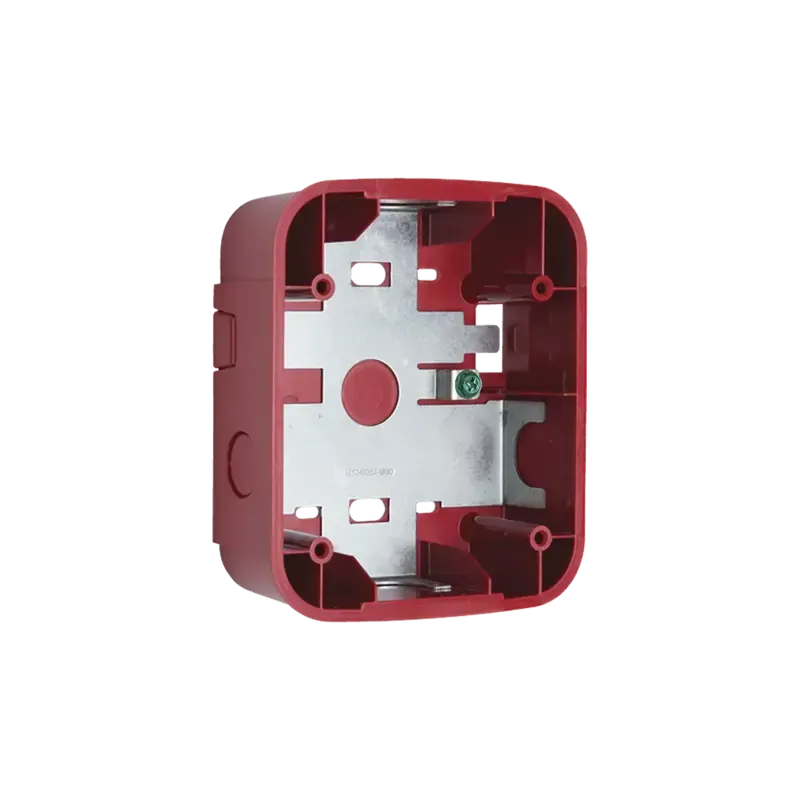 Caja de Montaje en Pared, para Sirena, Color Rojo, Caja de Montaje en Pared, para Sirena, Color Rojo,