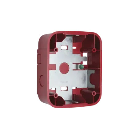 Caja de Montaje en Pared, para Sirena, Color Rojo,