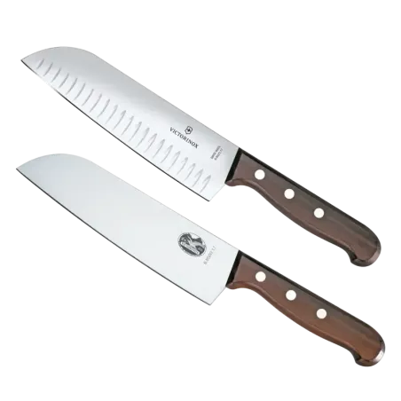 Set de 2 Cuchillos Santoku Wood de Mango de Madera