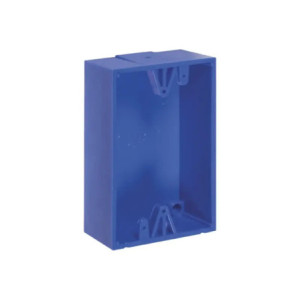 Caja trasera de montaje color azul para estac