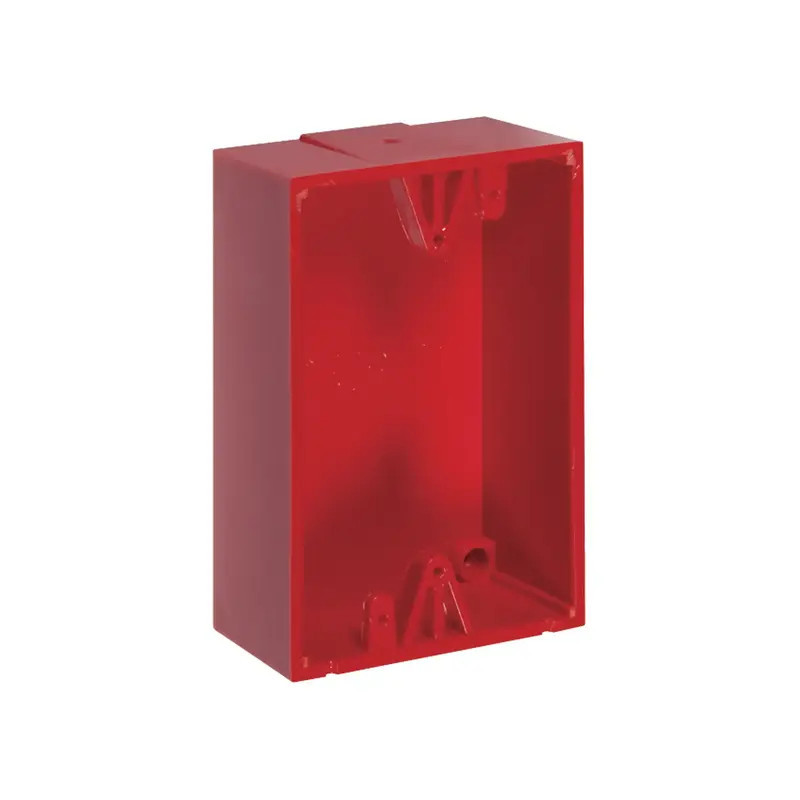 Caja trasera de montaje color rojo para estac