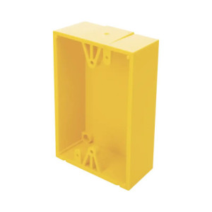 Caja trasera de montaje color amarillo para e