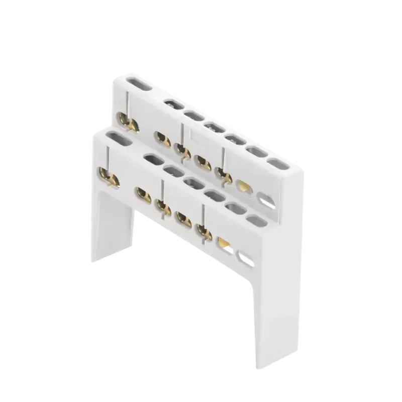 Soporte + Barra de Conexion 8 MOD 8+2 ENTR. IP40 Soporte + Barra de Conexion 8 MOD 8+2 ENTR. IP40