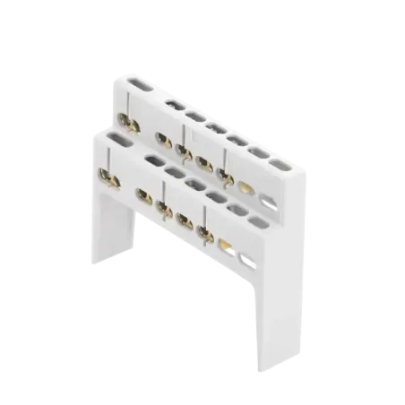 Soporte + Barra de Conexion 8 MOD 8+2 ENTR. IP40