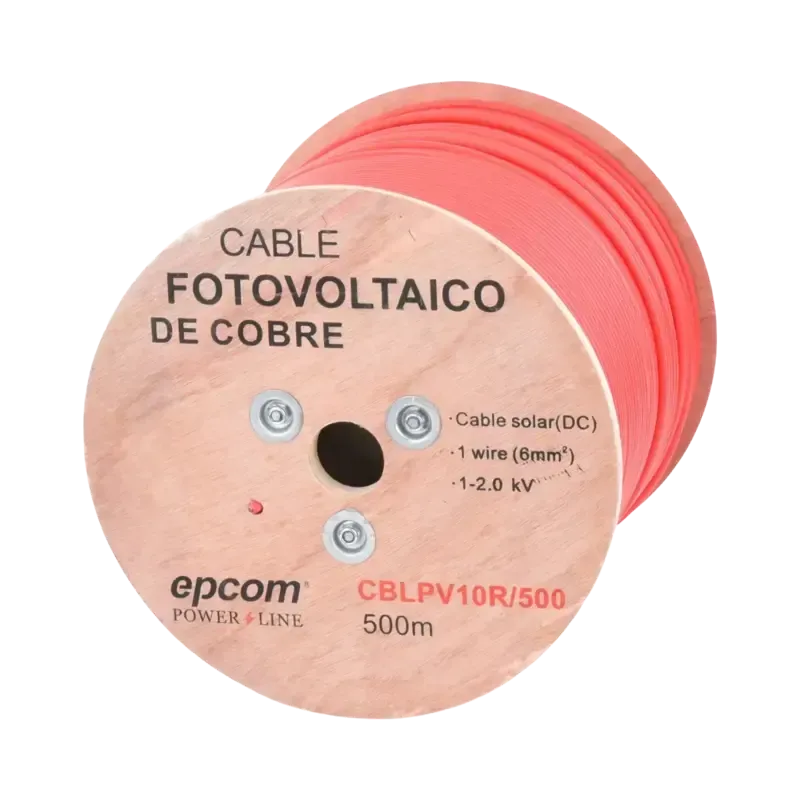 Carrete de 500 MetrosCable Fotovoltaico Rojo Mater Carrete de 500 MetrosCable Fotovoltaico Rojo Mater