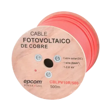 Carrete de 500 MetrosCable Fotovoltaico Rojo Mater