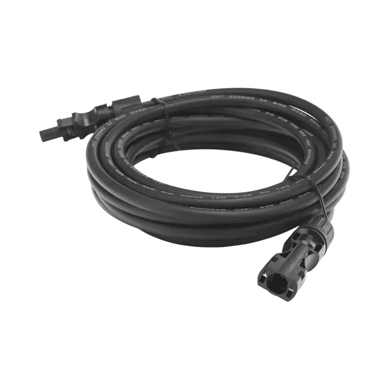 Cable Fotovoltaico 2.5 m, Negro, Calibre 10 AWG co Cable Fotovoltaico 2.5 m, Negro, Calibre 10 AWG co