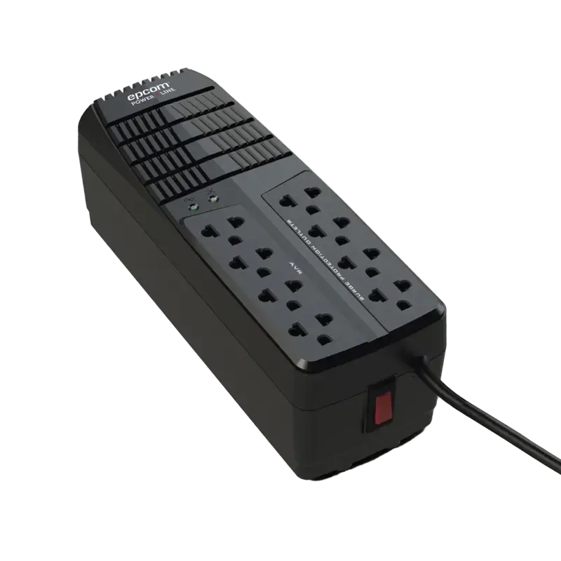 Regulador de Voltaje 1000 VA-500 W 4 Contactos con Regulador de Voltaje 1000 VA-500 W 4 Contactos con