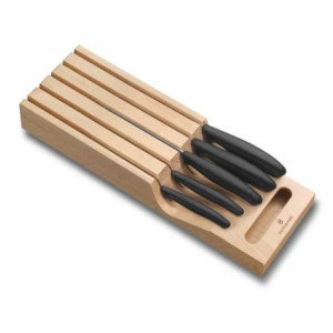 Portacuchillos de Cajón y 5 Cuchillos Swiss C