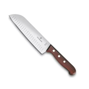 Cuchillo Santoku Wood de 17 cm, Filo con Alvé